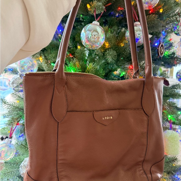 Lodis Handbags - Lodis Rich Brown Leather Tote
